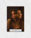 Obsession Distorted Split Face Poster