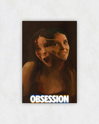 Obsession Distorted Split Face Poster