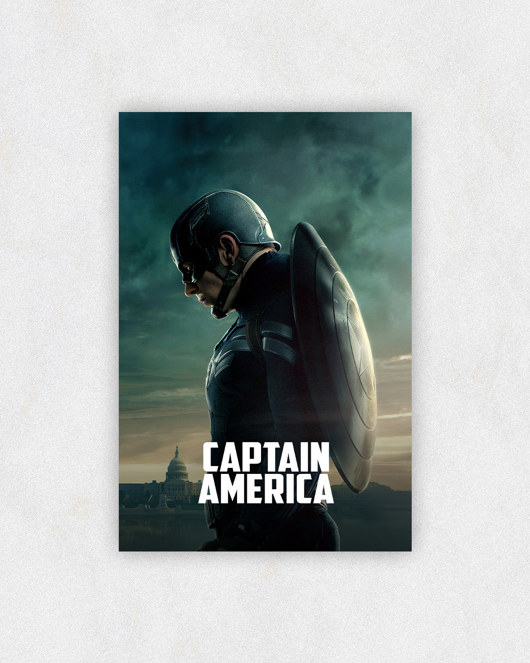 Captain America Somber Profile Art Print