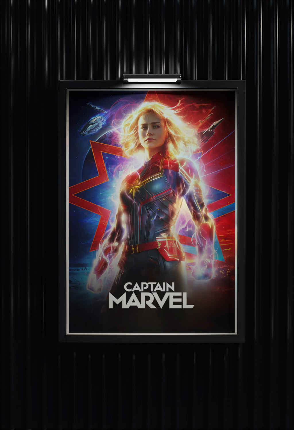Captain Marvel Radiant Energy Poster