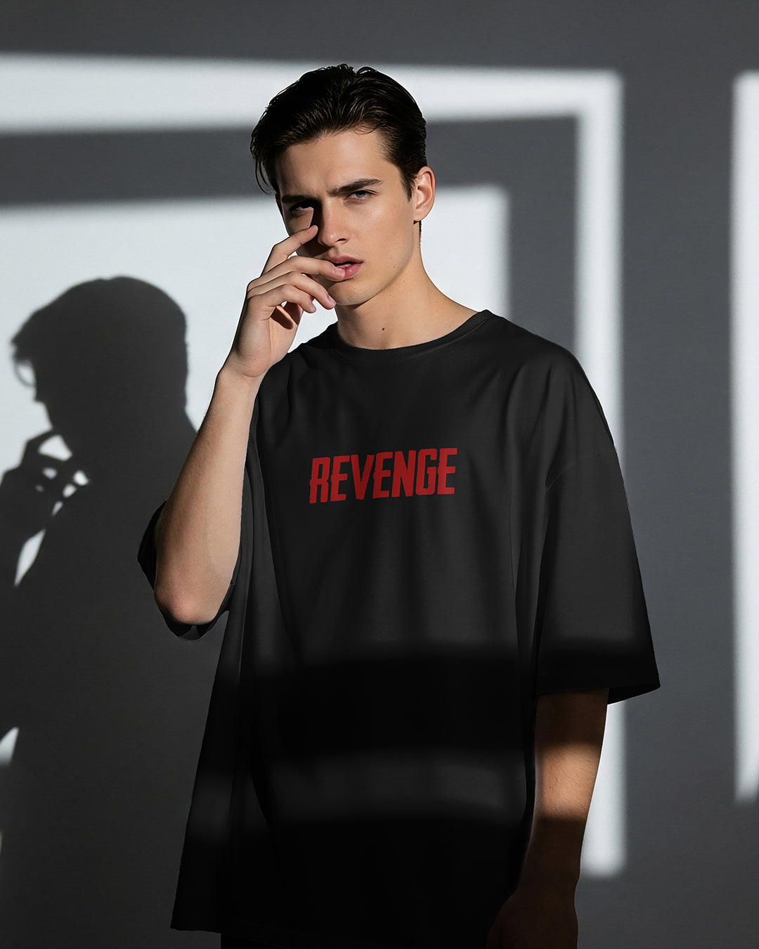 Dhurandhar Revenge Oversized Black Tee