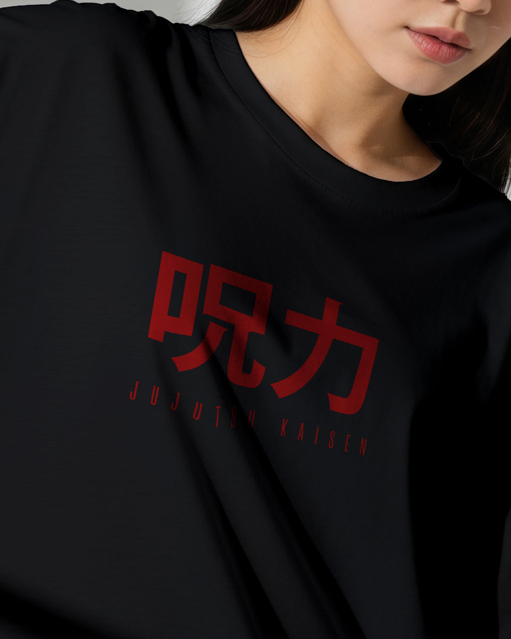 JJK Shrine Oversized Black Tee