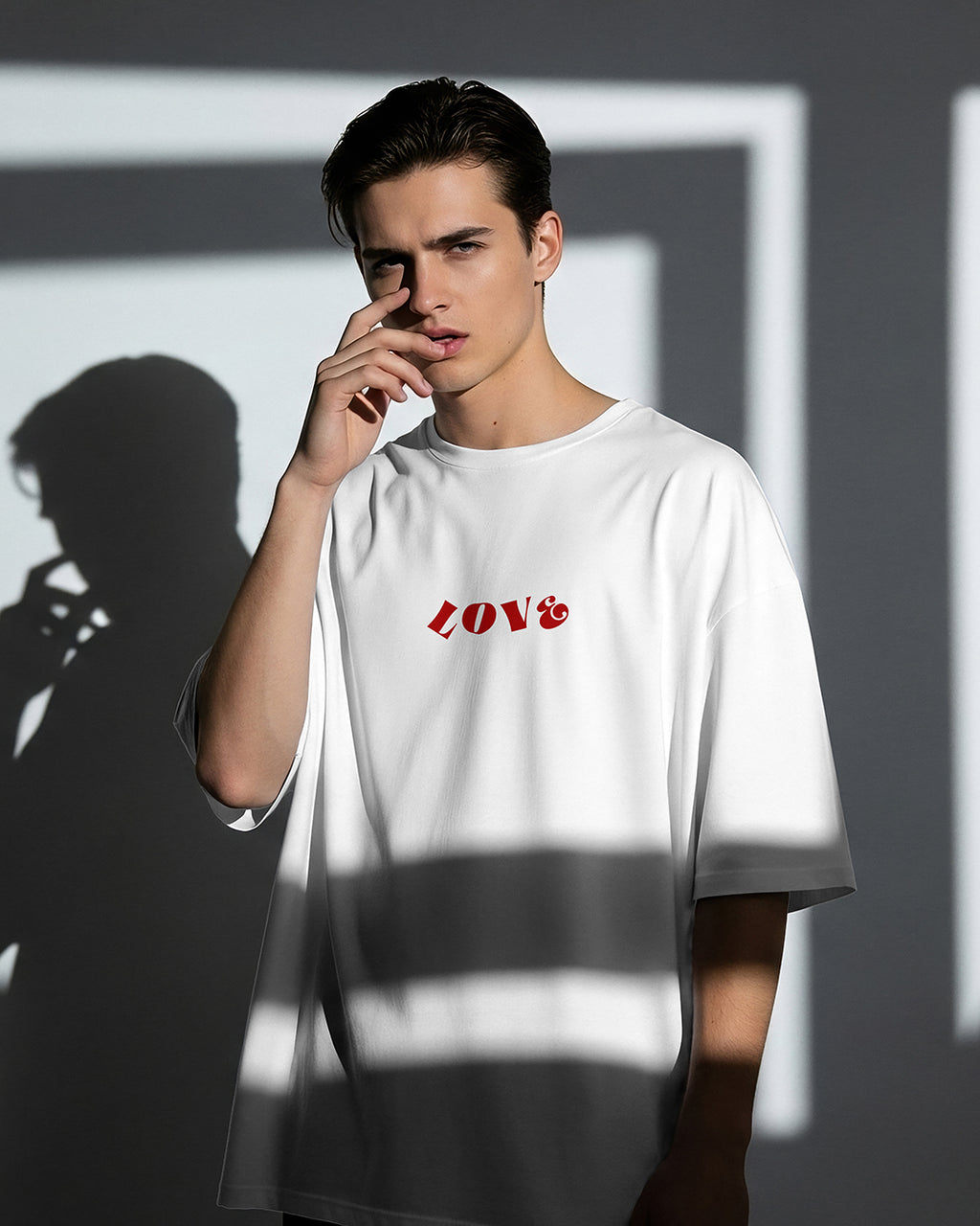 All We Need Is Love Heart Cluster Oversized Tee