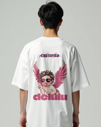 Certified Delulu Cupid Oversized Tee