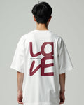 All We Need Is Love Block Graphic Oversized Tee