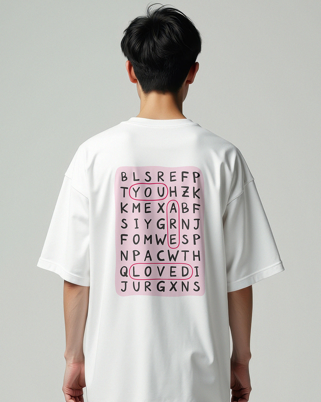Obsession Word Search Oversized Tee