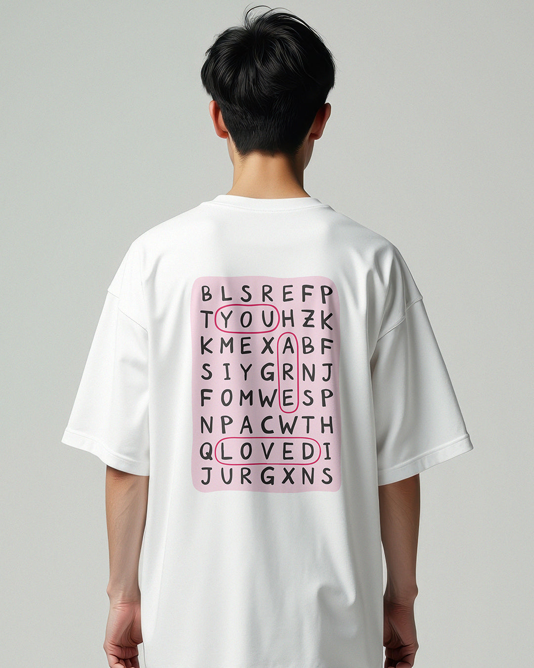 Obsession Word Search Oversized Tee