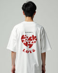 All We Need Is Love Heart Cluster Oversized Tee