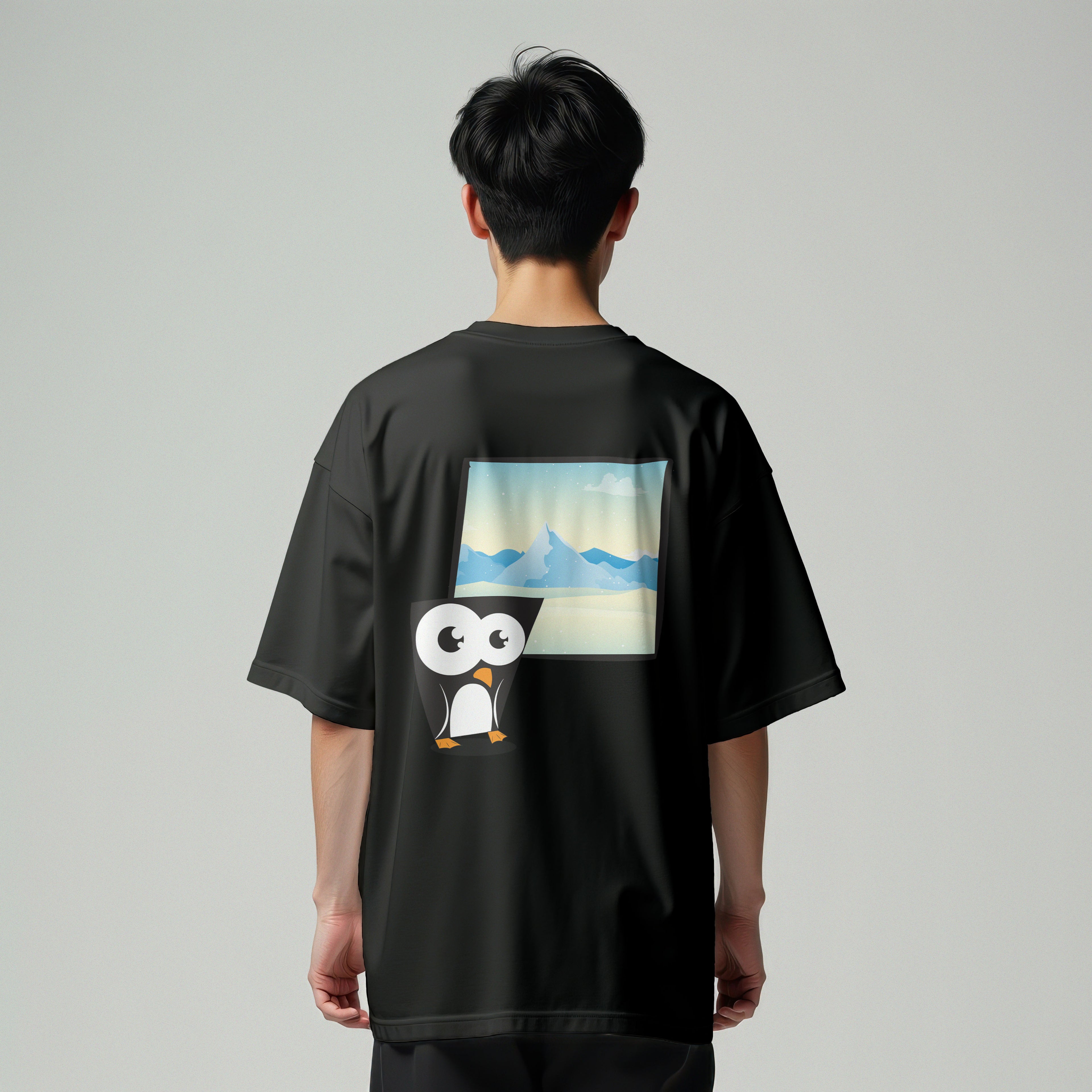 Nihilist Penguin Back Print Tee