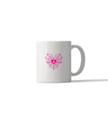 Pink Web Heart Mug