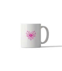 Pink Web Heart Mug