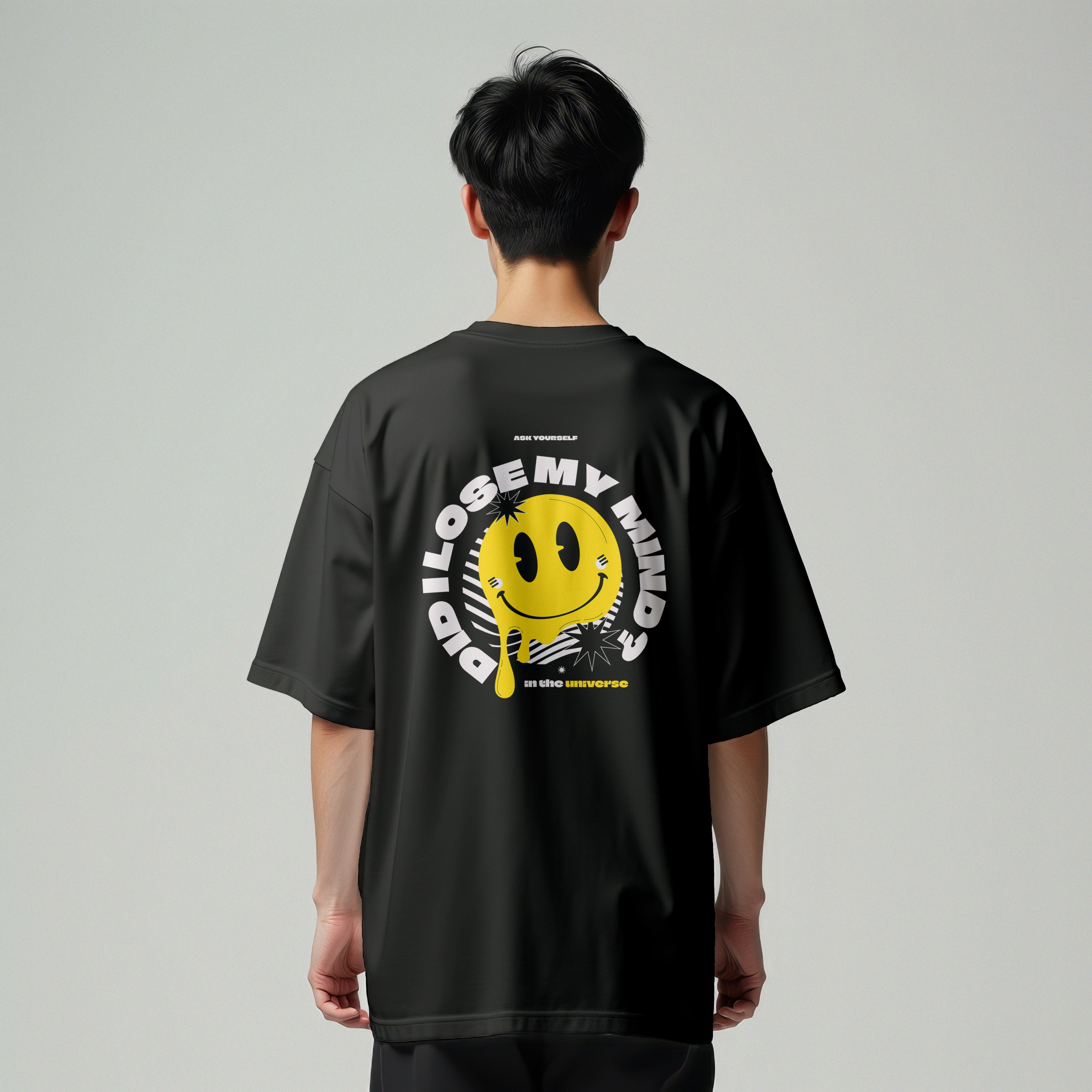 Melting Smiley Oversized Tee