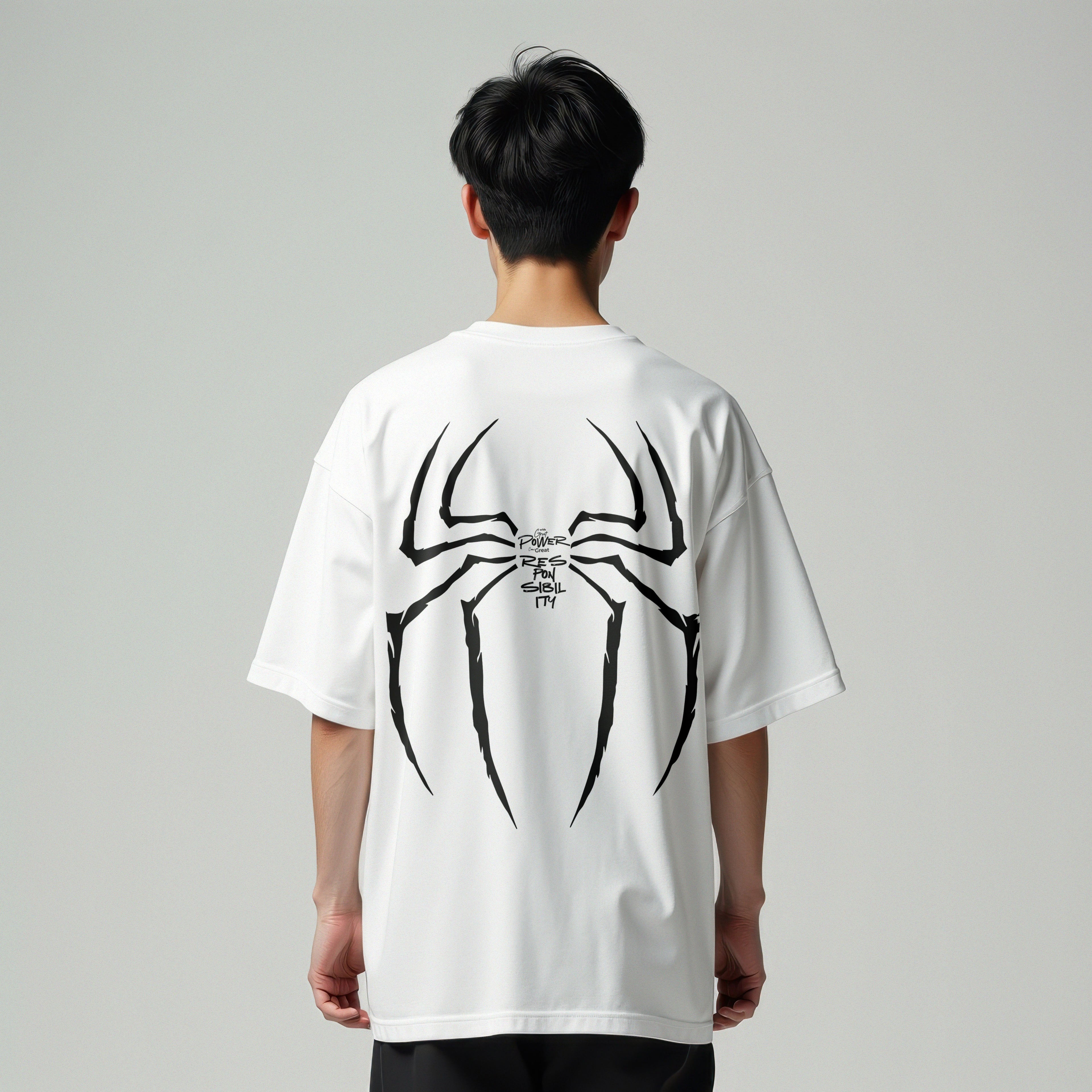 Spider-Man Great Power Oversized Tee