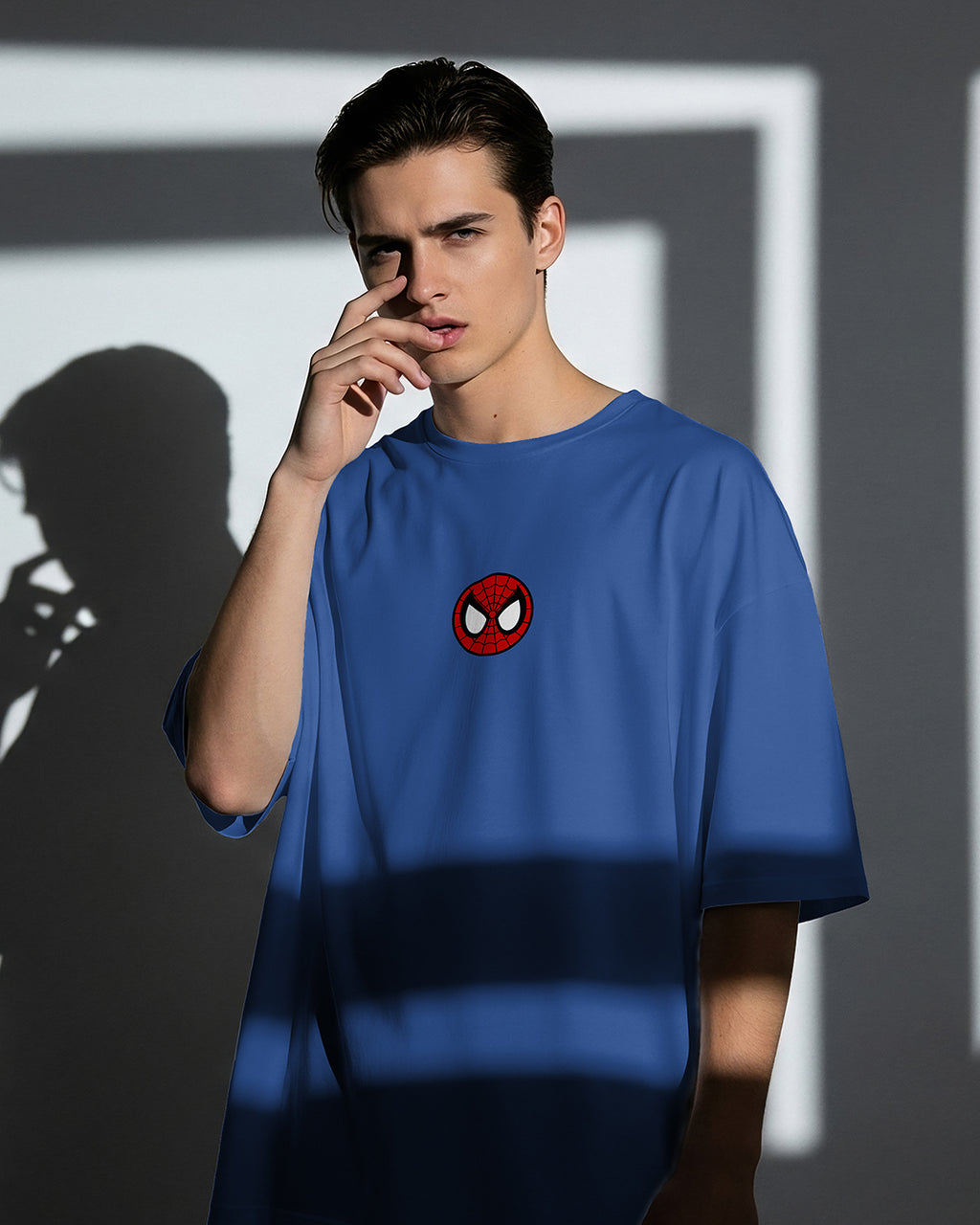Retro Comic Spider Back Oversized Tee