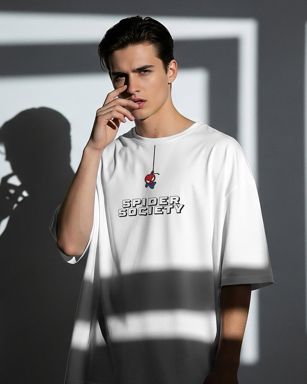 Spider Society Doodle Oversized Tee