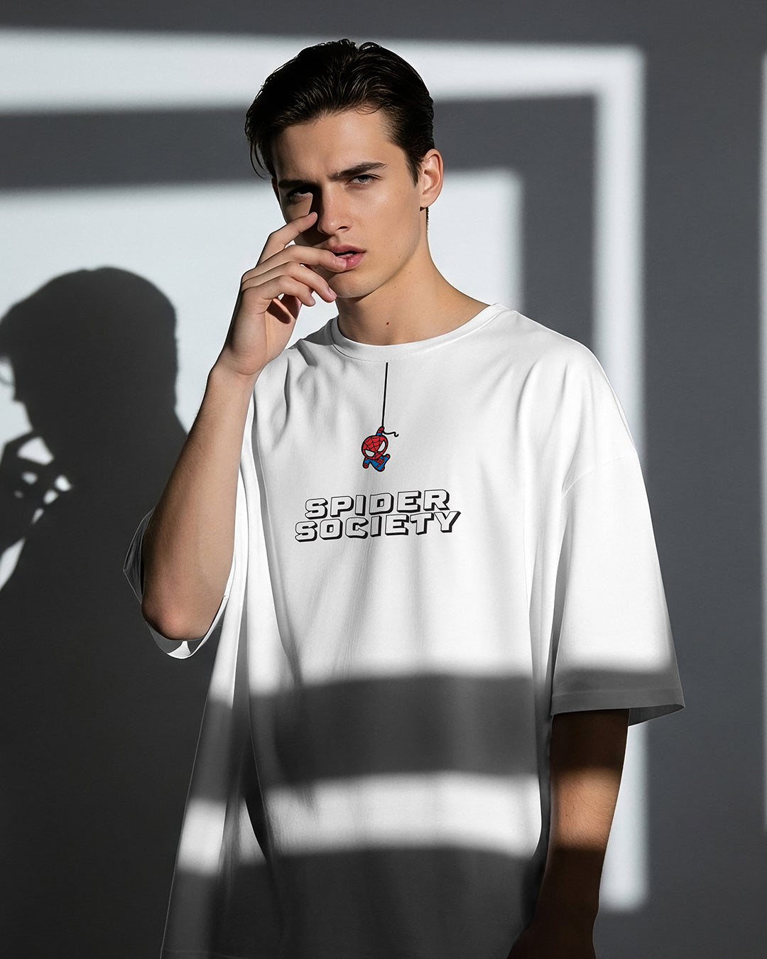 Spider Society Doodle Oversized Tee