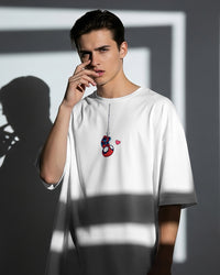 Chibi Spidey Heart Hanging Oversized Tee